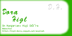dora higl business card